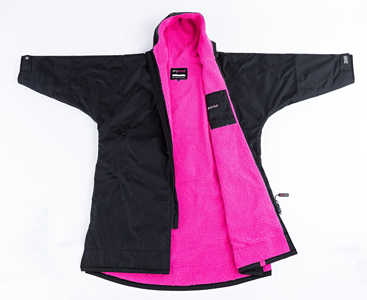 Dryrobe Long Sleeve Black Pink - Mangata Sport - TYR Swim Bike Run Triathlon
