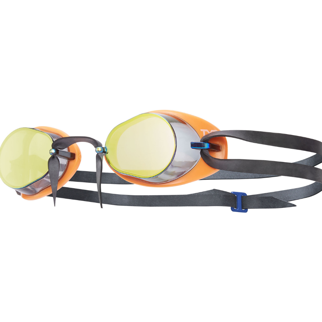 TYR Rainbow/Orange/Black Socket Rocket 2.0 Mirrored Goggles - Mangata Sport - TYR Swim Bike Run Triathlon