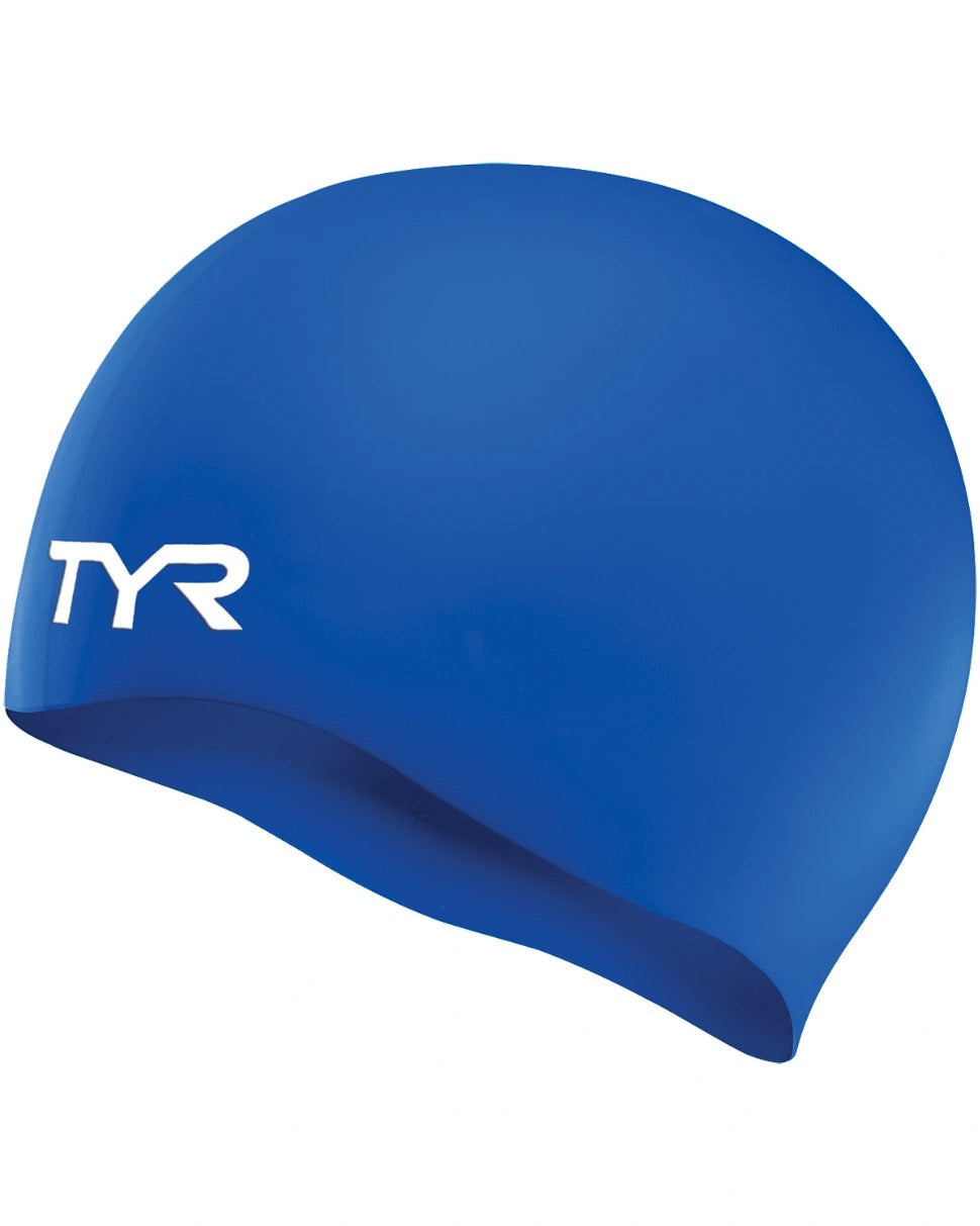 TYR Royal Wrinkle Free Junior Silicone Cap - Mangata Sport - TYR Swim Bike Run Triathlon