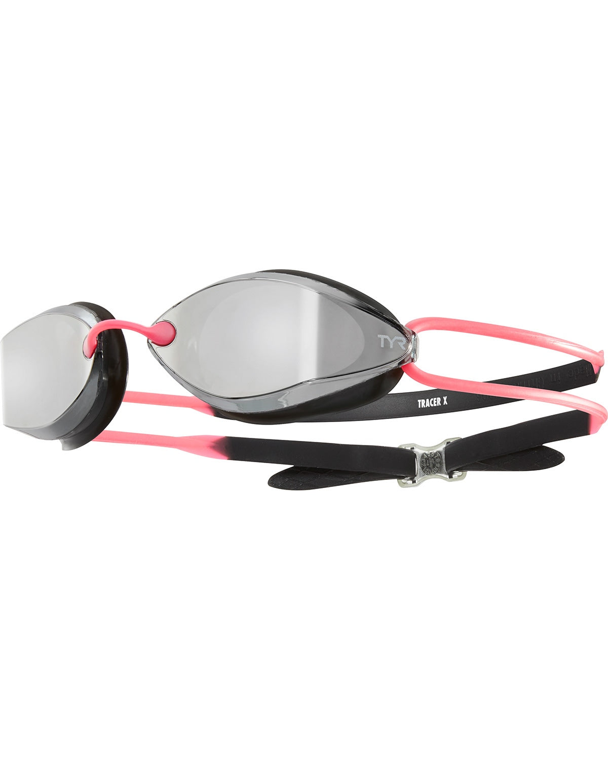 TYR Silver/Pink Tracer X Racing Nano Mirrored Goggles - Mangata Sport - TYR Swim Bike Run Triathlon